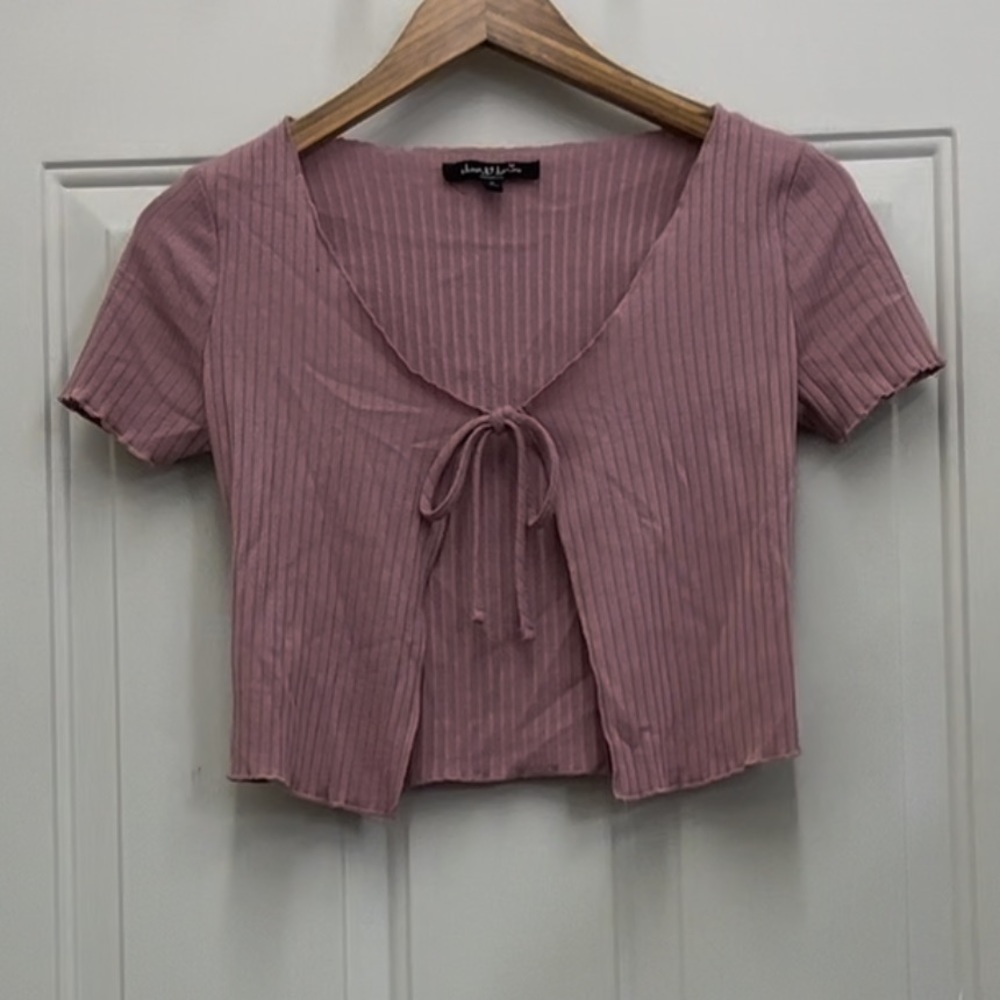 pink tie top